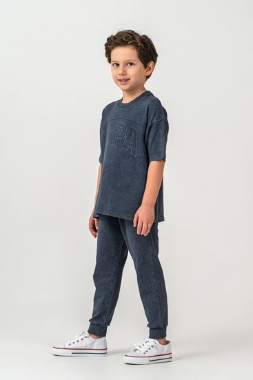 4-15 Yaş Lisanslı Us Polo Assn Erkek Çocuk Takım-Füme