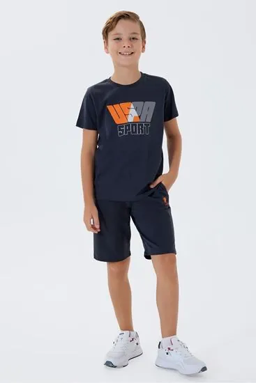 4-15 Yaş Lisanslı Us Polo Assn Erkek Çocuk Takım-Antrasit