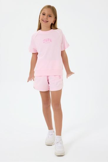 4-15 Yaş Lisanslı Us Polo Assn Kız Çocuk Takım-Pembe