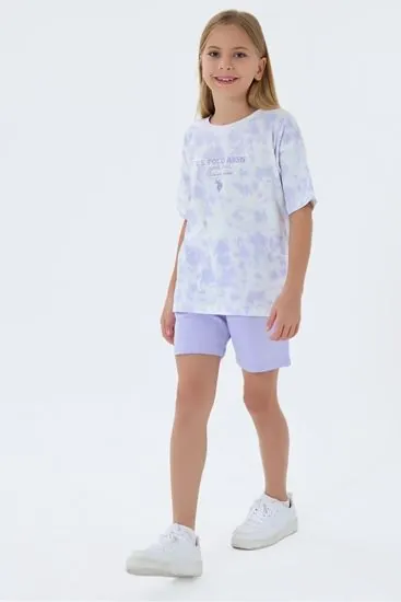 4-15 Yaş Lisanslı Us Polo Assn Kız Çocuk Takım-Lila