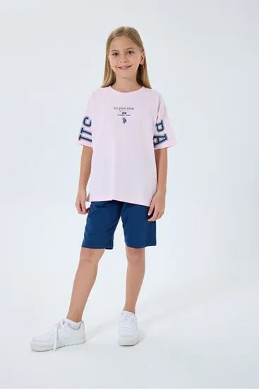 4-15 Yaş Lisanslı Us Polo Assn Kız Çocuk Takım-Lila
