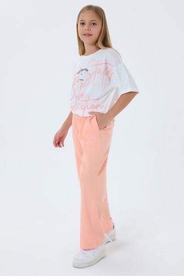 4-15 Yaş Lisanslı Us Polo Assn Kız Çocuk Takım-Somon