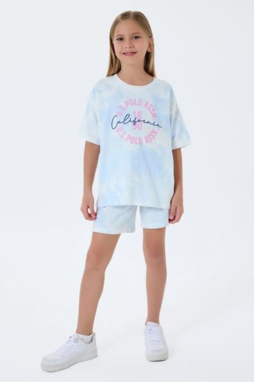 4-15 Yaş Lisanslı Us Polo Assn Kız Çocuk Takım-Mavi