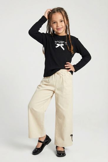 4-9 Yaş Mia Girls Kız Çocuk Sweat-Siyah