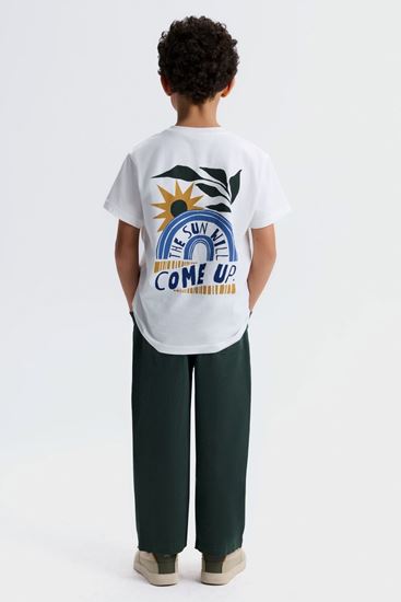 4-8 Yaş Brave Come Erkek Çocuk Takım-Ekru