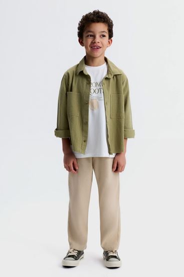 4-8 Yaş Strong Harley Erkek Çocuk 3'Lü Takım-Haki