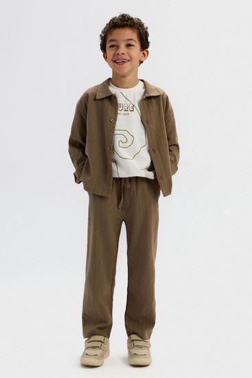 4-8 Yaş Great Liam Erkek Çocuk 3'Lü Takım-Kahverengi