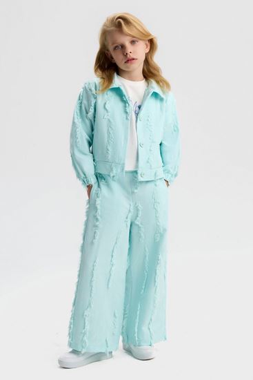 4-8 Yaş Chorley Mare Kız Çocuk 3'Lü Takım-Mavi