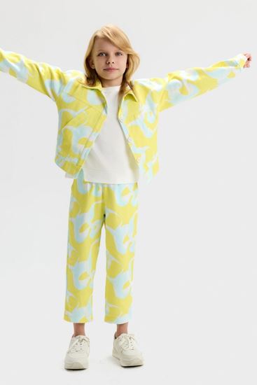 4-8 Yaş Summer Rana Kız Çocuk 3'Lü Takım-Sarı