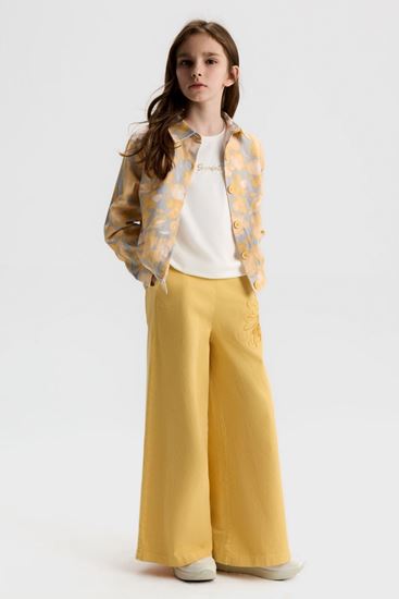 8-14 Yaş Angel Star Kız Çocuk 3'Lü Takım-Sarı