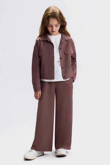 8-14 Yaş Palmiye Parfaıt Kız Çocuk 3'Lü Takım-Kahverengi