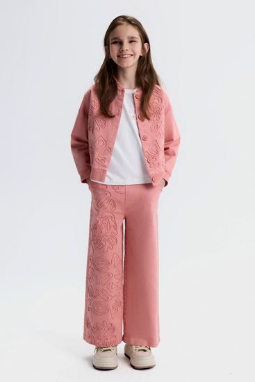 8-14 Yaş Carmine Chic Kız Çocuk 3'Lü Takım-Mercan