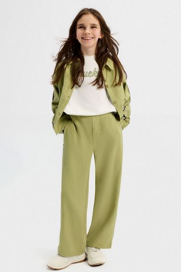 8-14 Yaş Cool Lucky Kız Çocuk 3'Lü Takım-Yeşil