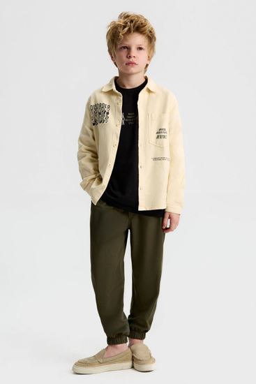 8-14 Yaş Cool Meet Erkek Çocuk 3'Lü Takım-Latte