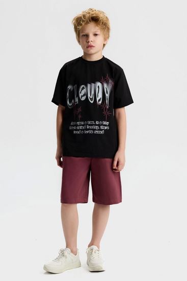 8-14 Yaş Cloudy Deluxe Erkek Çocuk Takım-Siyah