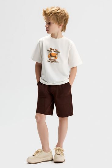 8-14 Yaş Change Imagine Erkek Çocuk Takım-Ekru