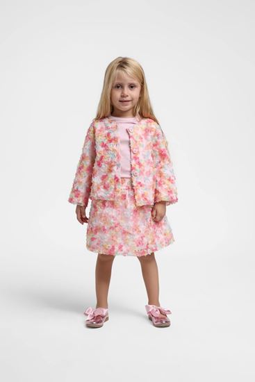 2-6 Yaş Colorce Love Kız Çocuk 3'Lü Takım-Pembe