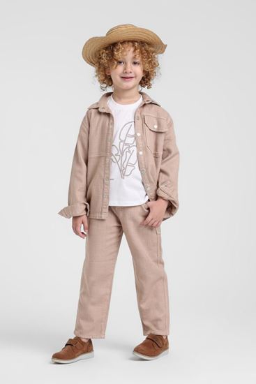 1-5 Yaş Ocean Legends Erkek Çocuk 3'Lü Takım-Latte