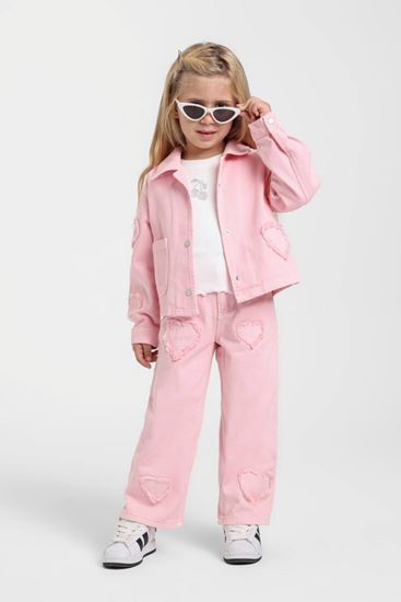 1-5 Yaş Sugar Cherry Kız Çocuk 3'Lü Takım-Şeker Pembe