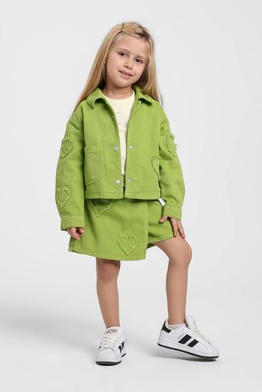 1-5 Yaş Sugar Magic Kız Çocuk 3'Lü Takım-Yeşil