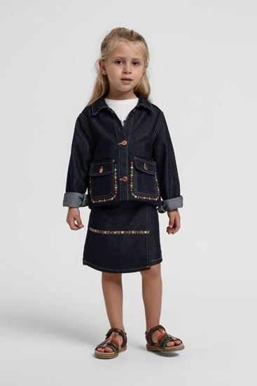 1-5 Yaş Moon Clara Kız Çocuk 3'Lü Takım-İndigo