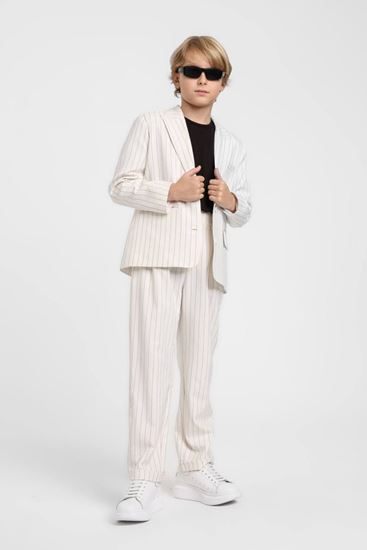 10-14 Yaş Cotto Exclusive Erkek Çocuk 3'Lü Takım-Ekru