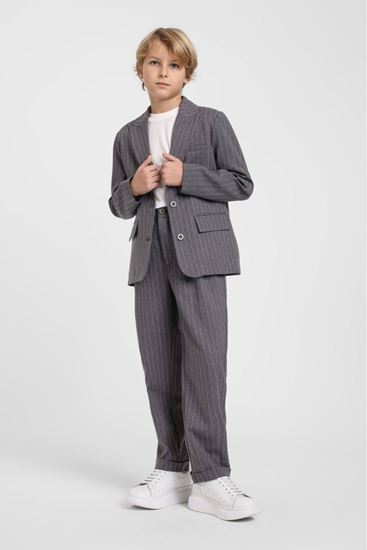 10-14 Yaş Cotto Exclusive Erkek Çocuk 3'Lü Takım-Füme