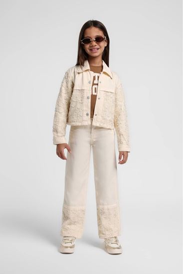 5-14 Yaş Daisy Live Pantolonlu 3'Lü Takım-Latte