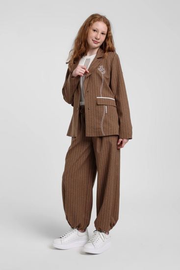 10-14 Yaş Prime London Kız Çocuk 3'Lü Takım-Kahverengi