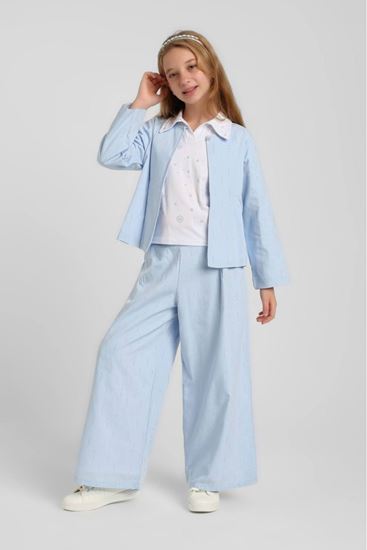 8-14 Yaş Vera Chic Kız Çocuk 3'Lü Takım-Mavi