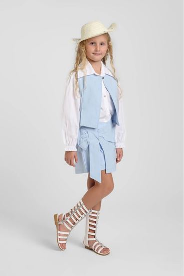 5-9 Yaş Vera Chic Kız Çocuk 3'Lü Takım-Mavi