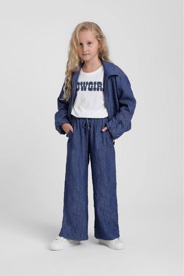 5-9 Yaş Blue Cotto Pantolonlu 3'Lü Takım-İndigo