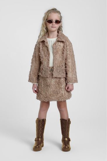 5-14 Yaş Premium Graese Kız Çocuk 3'Lü Takım-Latte