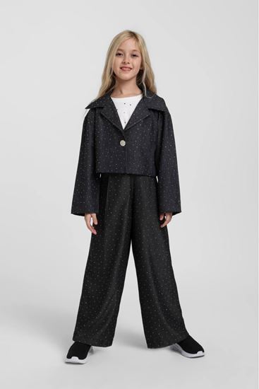 5-14 Yaş Magic Rosa Kız Çocuk 3'Lü Takım-Siyah