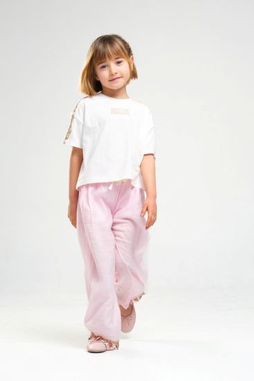 4-8 Yaş SeaShell Sugar Kız Çocuk Takım-Şeker Pembe