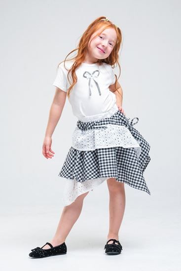 4-8 Yaş Navy Firuze Kız Çocuk Takım-Siyah