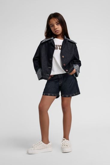 10-14 Yaş Cowgırl Core Kız Çocuk 3'Lü Takım-İndigo