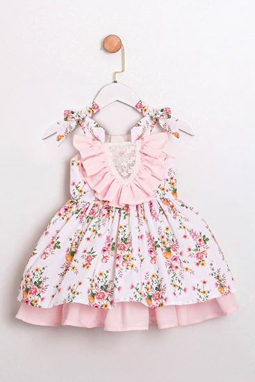 2-5 Yaş Maria Mussness Kız Çocuk Elbise-Ekru