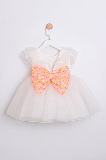 2-5 Yaş Bella Mini Kız Çocuk Elbise-Somon