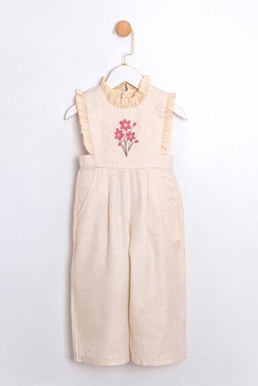 2-5 Yaş Cuddless Set Kız Çocuk Tulum-Latte