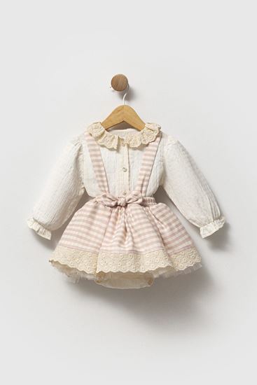 9-24 Aylık Jaqueline Kız Bebek Takım-Pembe