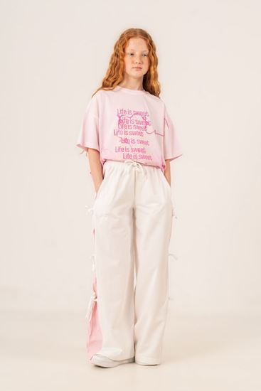9-15 Yaş Ribbon Life Kız Çocuk Takım-Şeker Pembe