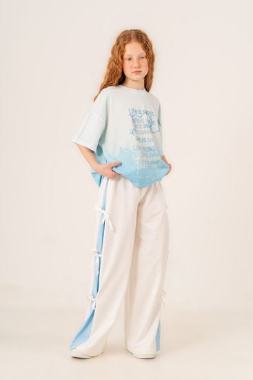 9-15 Yaş Ribbon Life Kız Çocuk Takım-Mavi