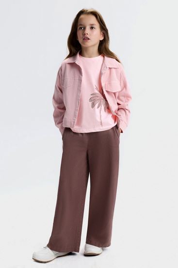 8-14 Yaş Palmiye Parfaıt Kız Çocuk 3'Lü Takım-Pudra