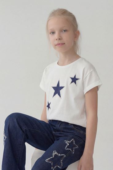 5-14 Yaş All Star Kız Çocuk T-Shirt-Ekru