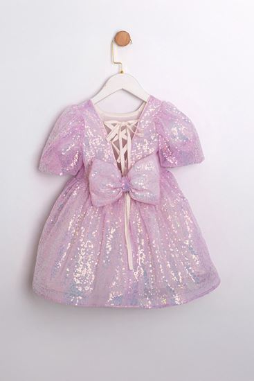 2-5 Yaş Cuddless Set Kız Çocuk Elbise-Lila