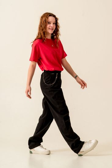 9-15 Yaş The Best Magic Premium Kız Çocuk T-Shırt -Kırmızı