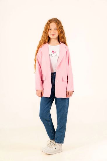 9-14 Yaş Magnolia Prime Kız Çocuk 3'Lü Takım-Şeker Pembe