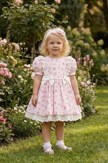 6-24 Aylık Garden Love Kız Bebek Elbise-Pembe