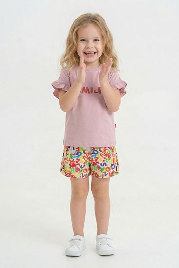 2-8 Yaş Lisanslı Haribo Kız Çocuk Takım-Pudra